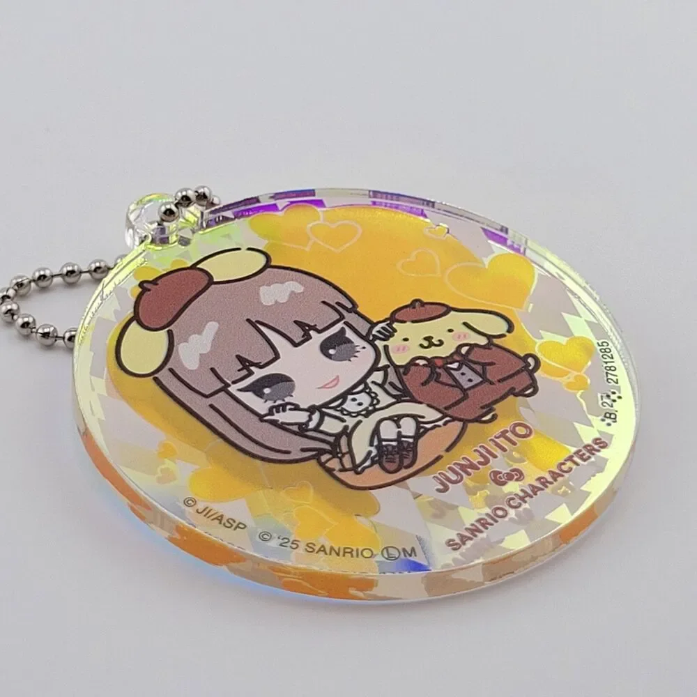Deformed Tomie & Pompompurin - Junji Ito x Sanrio Blue Acrylic Charm